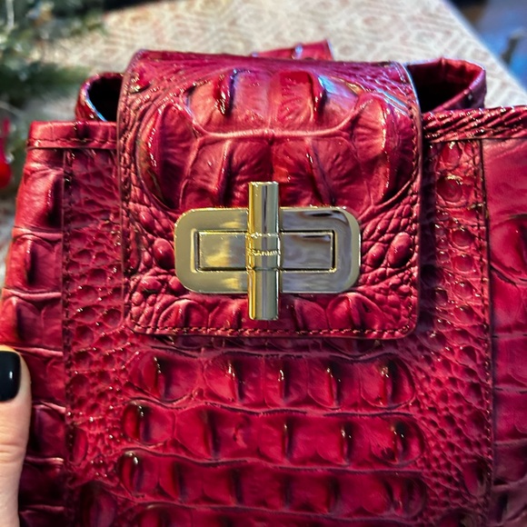 NWT. Brahmin MADDIE in Pomegranate Melbourne Leather - Picture 2 of 7